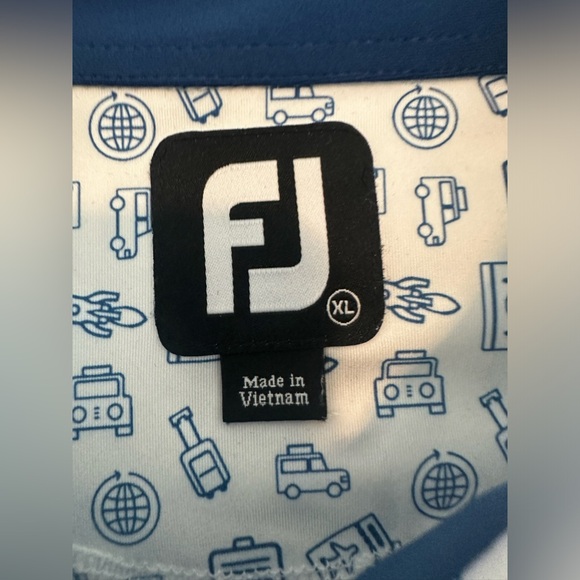 FootJoy 2023 Lisle Travel Print Polo - Picture 4 of 9